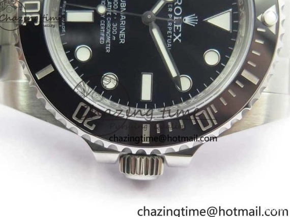 SS SA3130 Bracelet Submariner 114060 Noob Ceramic 904L 1:1 Black Case Best Edition No and Date V10 0209